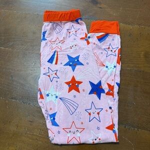 Little Sleepies Starry Kids Pajama Bottoms - Pink and Red size 7/8